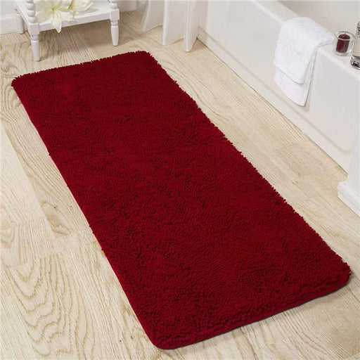 Bedford Home 67A-99056 Memory Foam Shag Bath Mat&#44; 2 ft. by 5 ft. - Burgundy