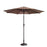 Villacera 83-OUT5441 9 ft. Outdoor Patio Umbrella with 8 Ribs - Brown