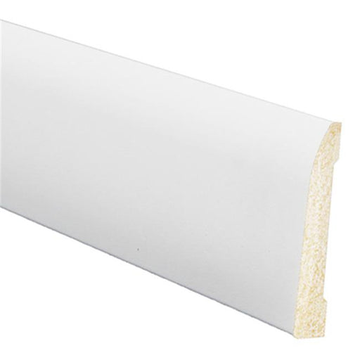 Inteplast Building 227391 8 ft. White Base Poly Molding