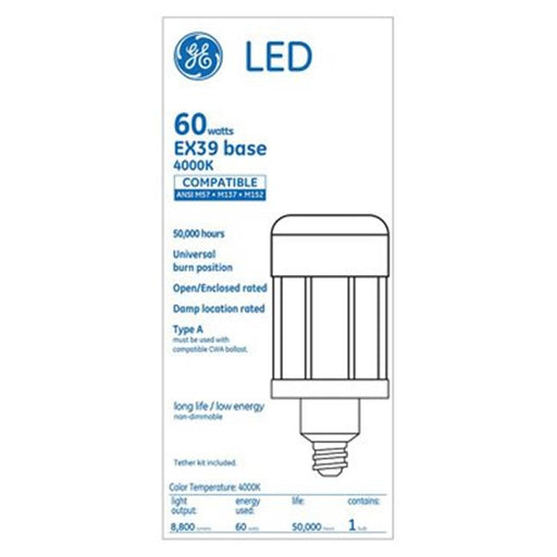 GE Lighting 236781 60W ED27 Clear Non-Dimmable LED Light Bulb