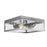 5.12 x 13 in. 60W Memphis Collection 2 Light Chrome Flush Mount Fixture