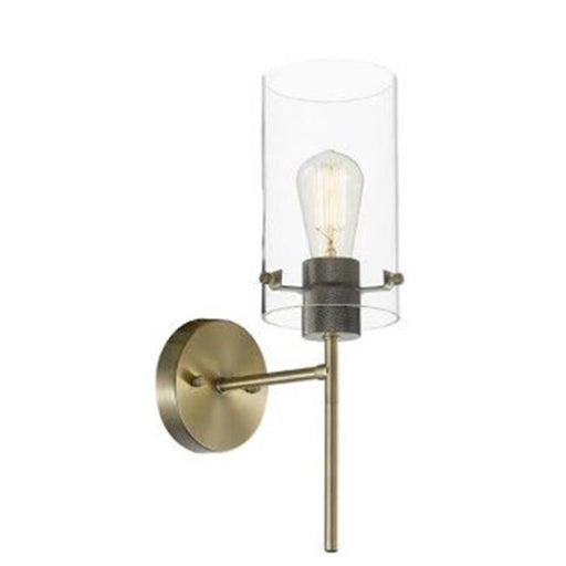 Globe Electric 248046 4.73 x 16 in. 60W Cusco Collection 1 Light Antique Brass Wall Sconce