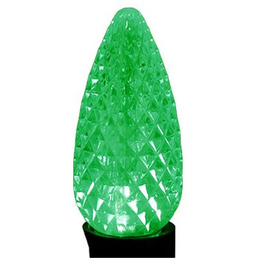 Holiday Bright Lights 239061 Green Faceted C9 SMD LED Bulbs&#44; Pack of 25