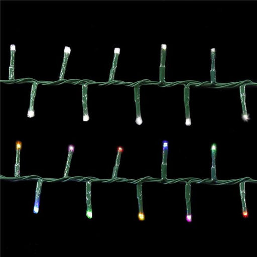 Santas Best 251500 Holiday Wonderland 300 Light Starry 3 mm Micro Concave LED Compact String Light Set&#44; Steady Warm White