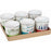 Scheurich USA 253819 5 x 4.5 in. Round Ceramic Retro Garden Cover Pot - Pack of 6
