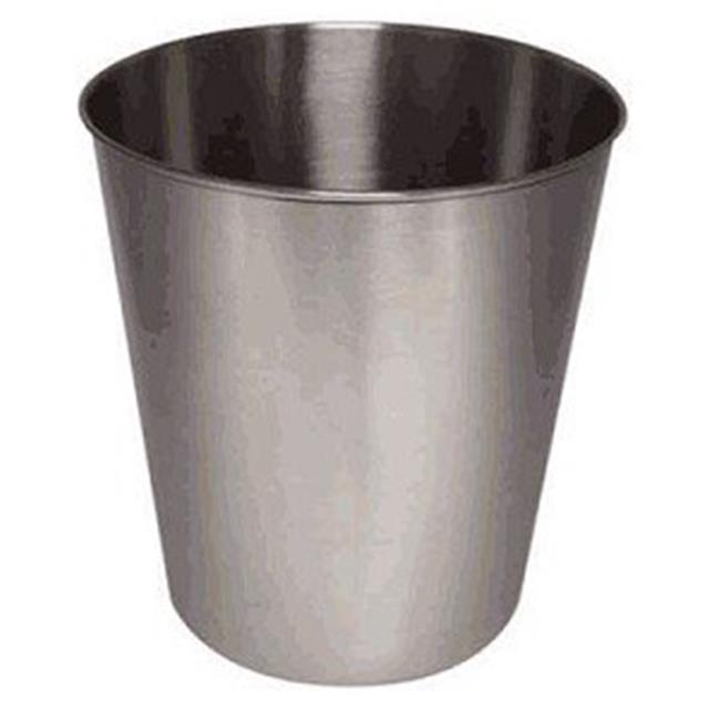 NuSteel TG8BH 9 qt Waste Basket Brushed Finish