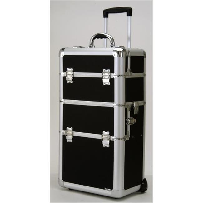 TZ Case AB-308T GGS Wheeled Beauty Organizer  Gold Stripe