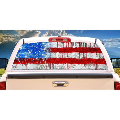 SignMission P-30-Colors Dont Run Colors Dont Run Rear Window Graphic Truck View Thru Vinyl Back Decal
