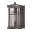 60W 10 in. Wrightwood Outdoor Wall Light Vintage Black&#44; Clear Glass
