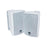 4 in. 3 Way  Indoor & Outdoor Speakers&#44; White