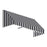 Awntech EF1030-US-3KW 3.38 ft. San Francisco Window & Entry Awning, Black & White - 16 x 30 in.