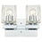 2 Light Nyle Indoor Wall Fixture&#44; Chrome