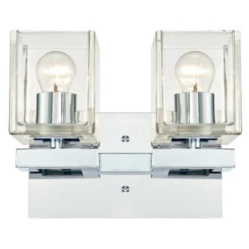 2 Light Nyle Indoor Wall Fixture&#44; Chrome