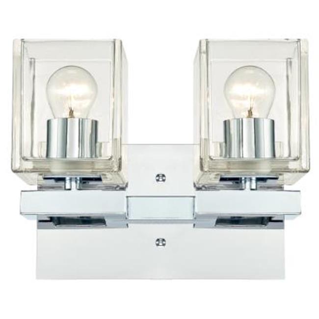2 Light Nyle Indoor Wall Fixture&#44; Chrome