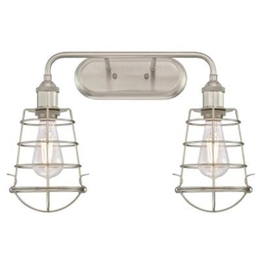 WestinghouseLighting 6336400 2 Light Oliver Indoor Wall Fixture - Brushed Nickel