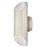 WestinghouseLighting 6348900 2 Light LED Carson Outdoor Wall Fixture&#44; Brushed Nickel - Up & Down Light