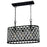 Westinghouse Lighting 6355000 3 Light Chandelier Matte Black Finish with Crystals