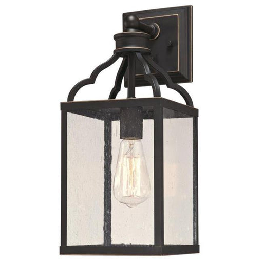 Westinghouse Lighting 6359200 1 Light Wall Fixture & Clear Seeded Glass&#44; Oil Rubbed Bronze & Highlights