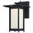 Westinghouse Lighting 6361100 1 Light LED Wall Fixture with Dusk to Dawn Sensor & Frosted Glass&#44; Textured Black