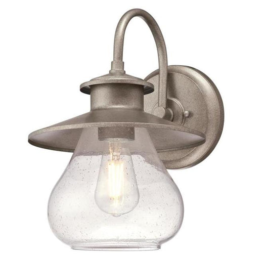 Westinghouse Lighting 6361200 1 Light Wall Fixture with Clear Seeded Glass&#44; Weathered Steel