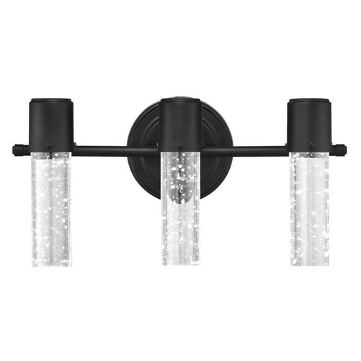 Westinghouse Lighting 6372500 22 watt 3 Light LED Wall Fixture with Bubble Glass - Matte Black