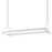 Westinghouse 6563400 2 ft. 110 watt LED Linear High Bay Fixture with Clear Textured Acrylic Diffuser - White