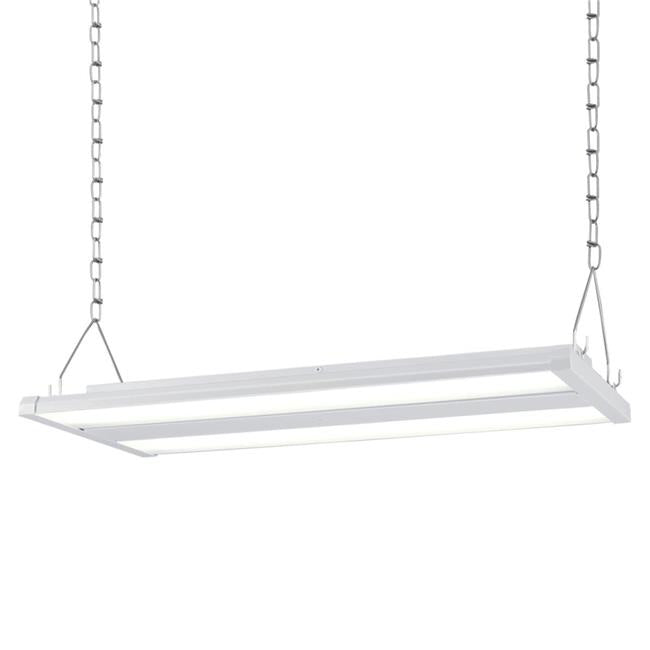 Westinghouse 6563400 2 ft. 110 watt LED Linear High Bay Fixture with Clear Textured Acrylic Diffuser - White