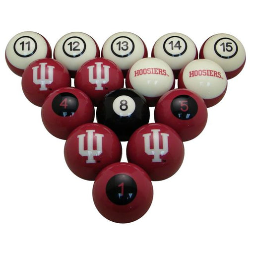 Wave7 INDBBS100N University of Indiana Billiard Ball Set - Numbered