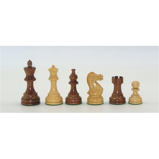 Checkmate 37KPRO Kikkerwood & Boxwood Pro Double Weighted Chessmen