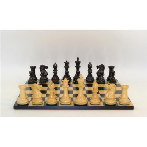 WW Chess 40BNC-BB 2 in. sq. Black & Natural New Classic Double Weighted Beveled Base Black Maple Basic Board