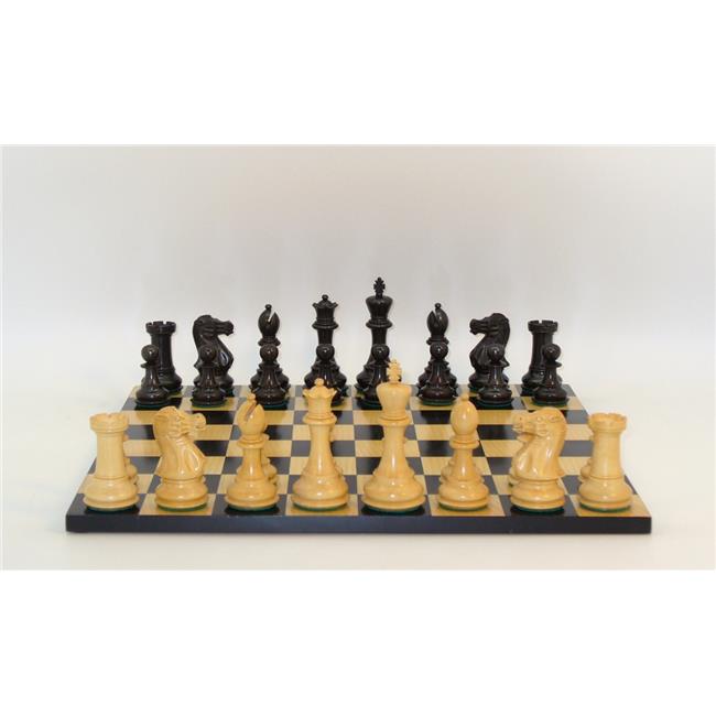 WW Chess 40BNC-BB 2 in. sq. Black & Natural New Classic Double Weighted Beveled Base Black Maple Basic Board