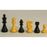 Chopra 37BF-1001BF375 Boxwood French Knight Chess Piece&#44; Black & Natural