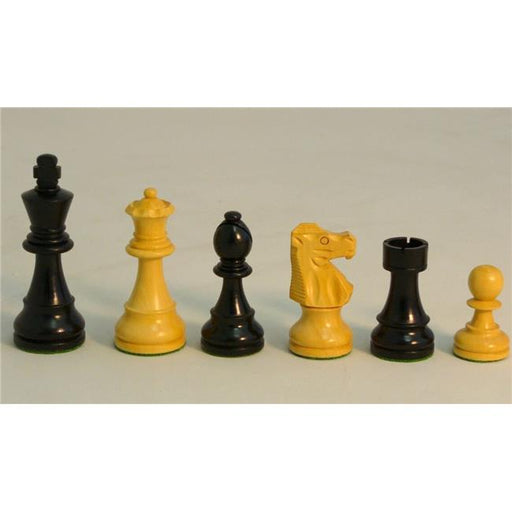 Chopra 37BF-1001BF375 Boxwood French Knight Chess Piece&#44; Black & Natural