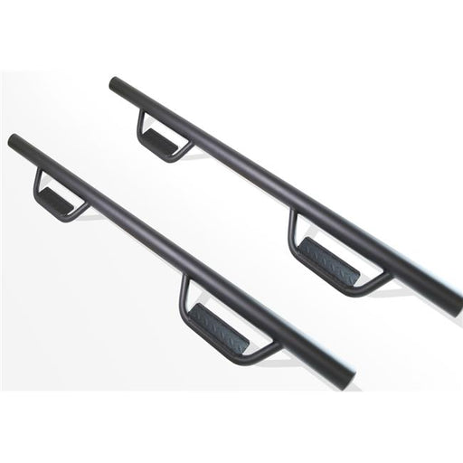 Conext 289-TX-02 Hoop 2 Smaller Rear Door Side Steps Running Boards for 2007-2018 Chevy Silverado&#44; GMC Sierra Extension Cab & Double Cab - Texture