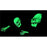 Zagone Studios N1073 UV Glow Sock Skull Kit - Green