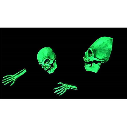 Zagone Studios N1073 UV Glow Sock Skull Kit - Green