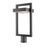 Z Lite 566PHBR-BK-LED 21.62 x 10.5 in. Single Light Outdoor Post Mount Fixture&#44; Black & Frosted