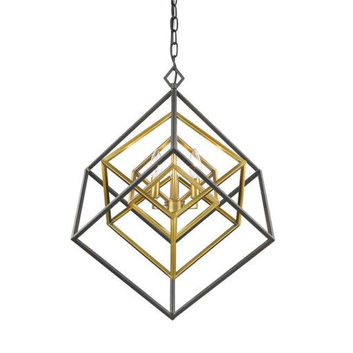 Z Lite 457-3OBR-BRZ 25 x 23 x 23 in. 3 Light Chandelier&#44; Olde Brass & Bronze