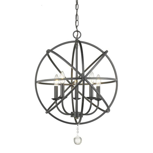Z Lite 458-20MB 25.12 x 20 in. 5 Light Chandelier&#44; Matte Black