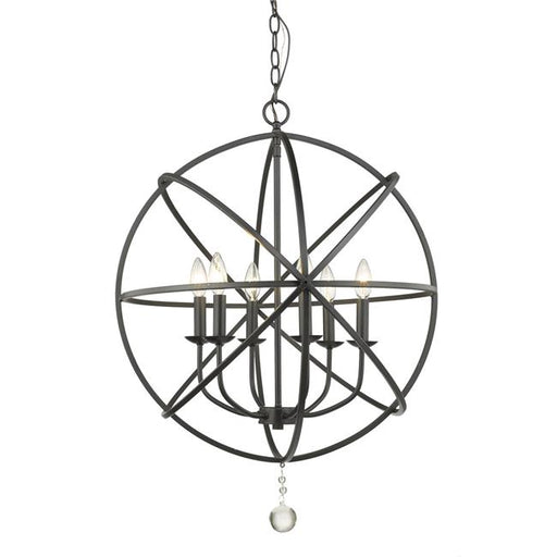 Z Lite 458-24MB 29.62 x 24 in. 6 Light Chandelier&#44; Matte Black