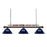 Z Lite 170BRZ-ARDB Shark Billiard 3 Light with Dark Blue Acrylic Glass&#44; Bronze - 15 x 14 x 58 in.
