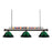 Z Lite 170BRZ-ARG Shark Billiard 3 Light with Green Acrylic Glass&#44; Bronze - 15 x 14 x 58 in.