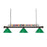 Z Lite 170BRZ-PGR Shark Billiard 3 Light with Green Plastic Shade&#44; Bronze - 15 x 14 x 58 in.