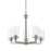 Z Lite 462-5BN 22 x 24 in. Savannah 5 Light Chandelier&#44; Brushed Nickel