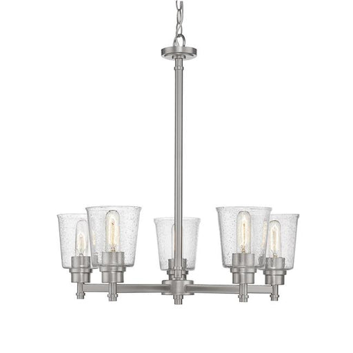 Z Lite 464-5BN 26.5 x 25 in. Bohin 5 Light Chandelier&#44; Brushed Nickel