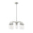 Z-Lite 471-5BN Delaney Transitional 5 Light Chandelier - Brushed Nickel&#44; Clear