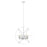 Z-Lite 463-36HWH-BN Cavallo Restoration 10 Light Chandelier - Hammered White & Brushed Nickel