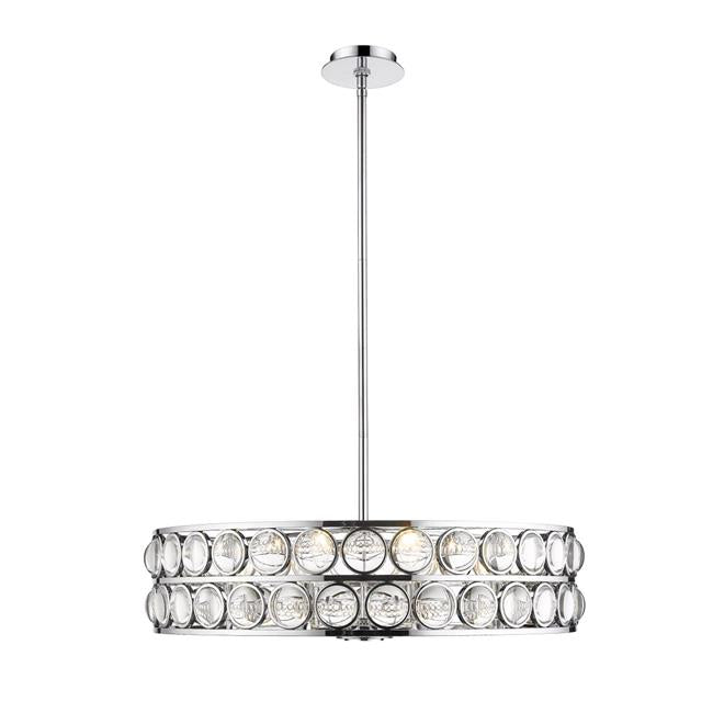 Z-Lite 4004-30CH Eternity Contemporary 8 Light Chandelier - Chrome&#44; Clear
