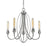 Zlite 3000-5OS Persis 5 Light Chandelier in Old Silver with Clear Shade