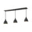 Zlite 709MP-3OB Mason 3 Light Island & Billiard Light in Olde Bronze with Olde Bronze Shade